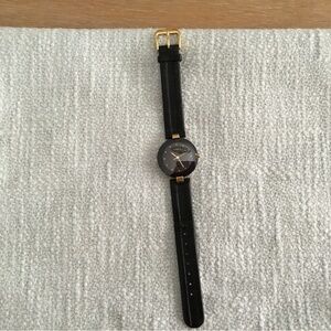 Woman’s Rado Swiss watch gold, leather sapphire glass, with diamonds